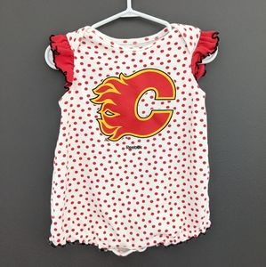 Reebok Calgary Flames bubble romper